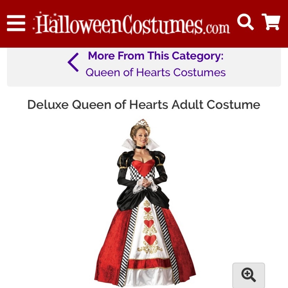 Deluxe Queen of Hearts Adult Costume